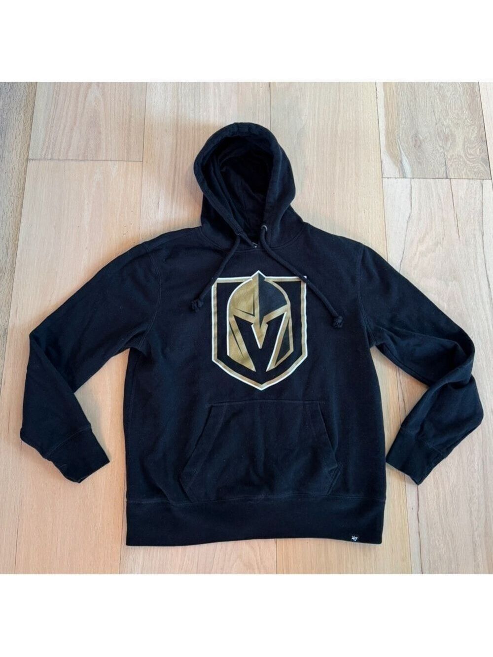 47 Las Vegas Golden Knights Black & Gold Sweatshirt Hoodie Size Large